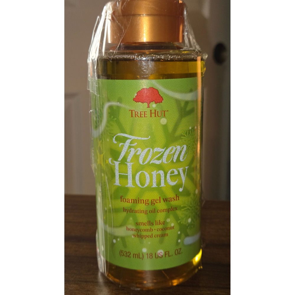 Tree Hut Frozen Honey Foaming Gel Wash 18oz Hydrating Oil Complex Body Wash